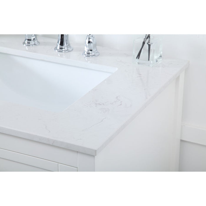 Elegant Kitchen/Bath Theo 72" Double Bathroom Vanity, White