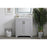Elegant Moore 30" Single Bathroom Vanity, Grey/Backsplash