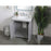 Elegant Moore 30" Single Bathroom Vanity, Grey/Backsplash