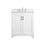 Elegant Moore 30" Single Bathroom Vanity, White/Backsplash - VF17030WH-BS