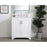 Elegant Moore 30" Single Bathroom Vanity, White/Backsplash