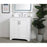 Elegant Moore 30" Single Bathroom Vanity, White/Backsplash