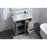 Elegant Moore 36" Single Bathroom Vanity, Grey/Backsplash
