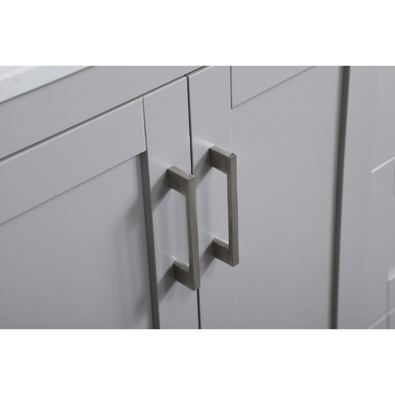 Elegant Moore 36" Single Bathroom Vanity, Grey/Backsplash
