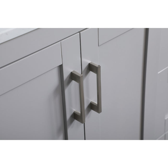Elegant Moore 36" Single Bathroom Vanity, Grey/Backsplash