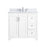 Elegant Moore 36" Single Bathroom Vanity, White/Backsplash - VF17036WH-BS