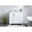 Elegant Moore 36" Single Bathroom Vanity, White/Backsplash