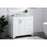 Elegant Moore 36" Single Bathroom Vanity, White/Backsplash