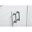 Elegant Moore 36" Single Bathroom Vanity, White/Backsplash