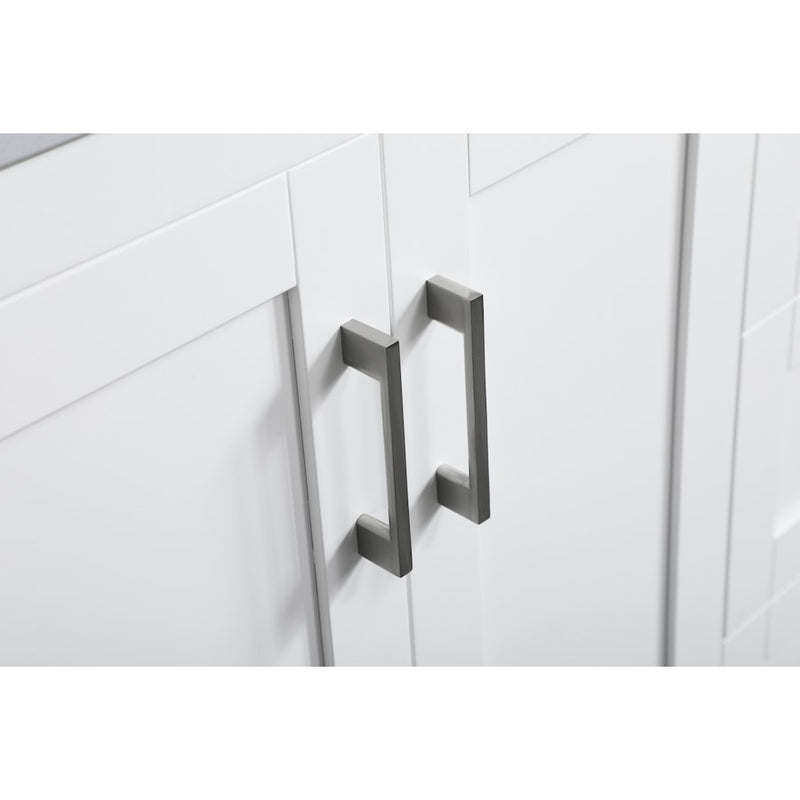 Elegant Moore 36" Single Bathroom Vanity, White/Backsplash