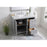 Elegant Moore 42" Single Bathroom Vanity, Grey/Backsplash