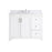 Elegant Moore 42" Single Bathroom Vanity, White/Backsplash - VF17042WH-BS