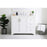 Elegant Moore 42" Single Bathroom Vanity, White/Backsplash