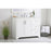 Elegant Moore 42" Single Bathroom Vanity, White/Backsplash