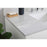 Elegant Moore 42" Single Bathroom Vanity, White/Backsplash