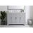 Elegant Moore 48" Single Bathroom Vanity, Grey/Backsplash