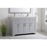 Elegant Moore 48" Single Bathroom Vanity, Grey/Backsplash