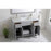 Elegant Moore 48" Single Bathroom Vanity, Grey/Backsplash