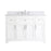 Elegant Moore 48" Single Bathroom Vanity, White/Backsplash - VF17048WH-BS