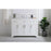 Elegant Moore 48" Single Bathroom Vanity, White/Backsplash