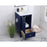 Elegant Kitchen/Bath Sommerville 18" Single Bathroom Vanity, Blue