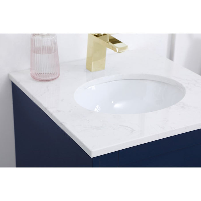 Elegant Kitchen/Bath Sommerville 18" Single Bathroom Vanity, Blue