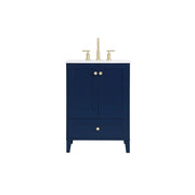 Elegant Kitchen/Bath Sommerville 24" Single Bathroom Vanity, Blue - VF18024BL
