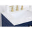 Elegant Kitchen/Bath Sommerville 24" Single Bathroom Vanity, Blue