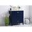 Elegant Sommerville 30" Single Bathroom Vanity, Blue/Backsplash
