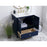 Elegant Sommerville 30" Single Bathroom Vanity, Blue/Backsplash