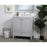 Elegant Sommerville 30" Single Bathroom Vanity, Grey/Backsplash