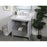 Elegant Sommerville 30" Single Bathroom Vanity, Grey/Backsplash