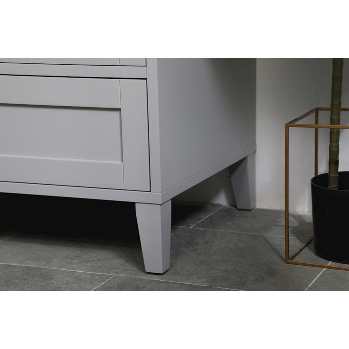Elegant Sommerville 30" Single Bathroom Vanity, Grey/Backsplash