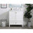 Elegant Sommerville 30" Single Bathroom Vanity, White/Backsplash