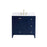 Elegant Sommerville 36" Single Bathroom Vanity, Blue/Backsplash - VF18036BL-BS