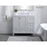 Elegant Sommerville 36" Single Bathroom Vanity, Grey/Backsplash