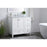 Elegant Sommerville 36" Single Bathroom Vanity, White/Backsplash