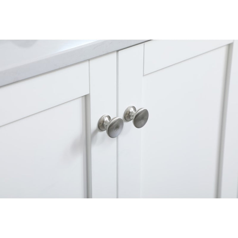Elegant Sommerville 36" Single Bathroom Vanity, White/Backsplash