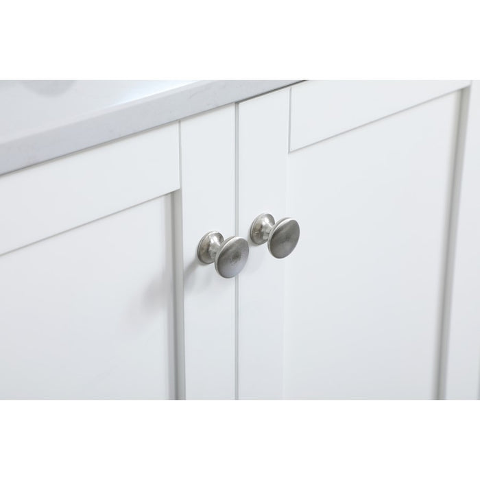 Elegant Sommerville 36" Single Bathroom Vanity, White/Backsplash