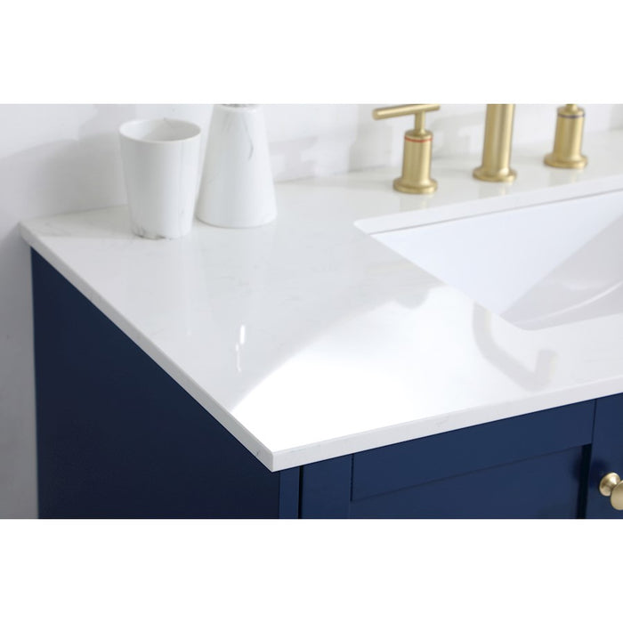 Elegant Kitchen/Bath Sommerville 42" Single Bathroom Vanity, Blue