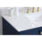 Elegant Sommerville 42" Single Bathroom Vanity, Blue/Backsplash