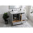 Elegant Sommerville 42" Single Bathroom Vanity, Grey/Backsplash