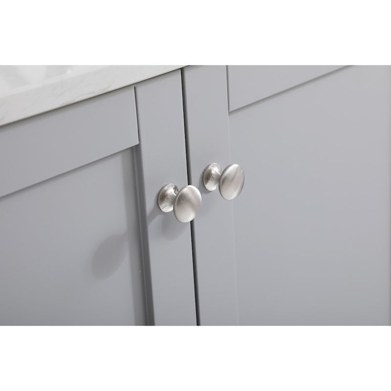 Elegant Sommerville 42" Single Bathroom Vanity, Grey/Backsplash