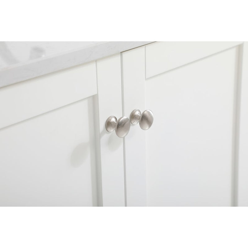 Elegant Sommerville 42" Single Bathroom Vanity, White/Backsplash