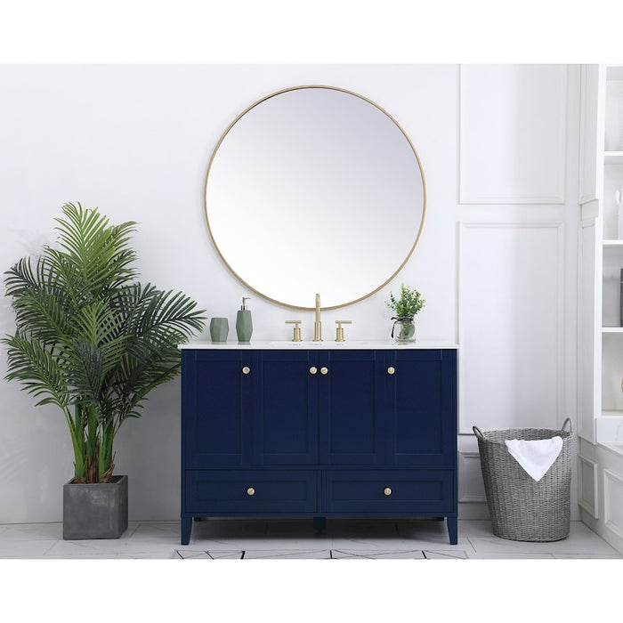 Elegant Kitchen/Bath Sommerville 48" Single Bathroom Vanity, Blue