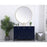 Elegant Sommerville 48" Single Bathroom Vanity, Blue/Backsplash