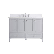Elegant Sommerville 48" Single Bathroom Vanity, Grey/Backsplash - VF18048GR-BS