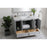 Elegant Sommerville 48" Single Bathroom Vanity, Grey/Backsplash