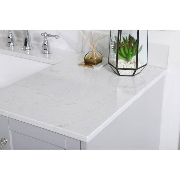 Elegant Sommerville 48" Single Bathroom Vanity, Grey/Backsplash