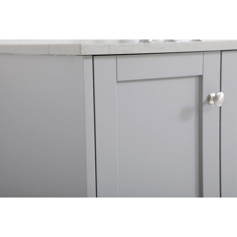Elegant Sommerville 48" Single Bathroom Vanity, Grey/Backsplash